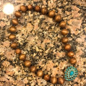 Stella & Dot brown bead necklace